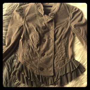 Free People Jacket/Fun Ruffle details, size 2